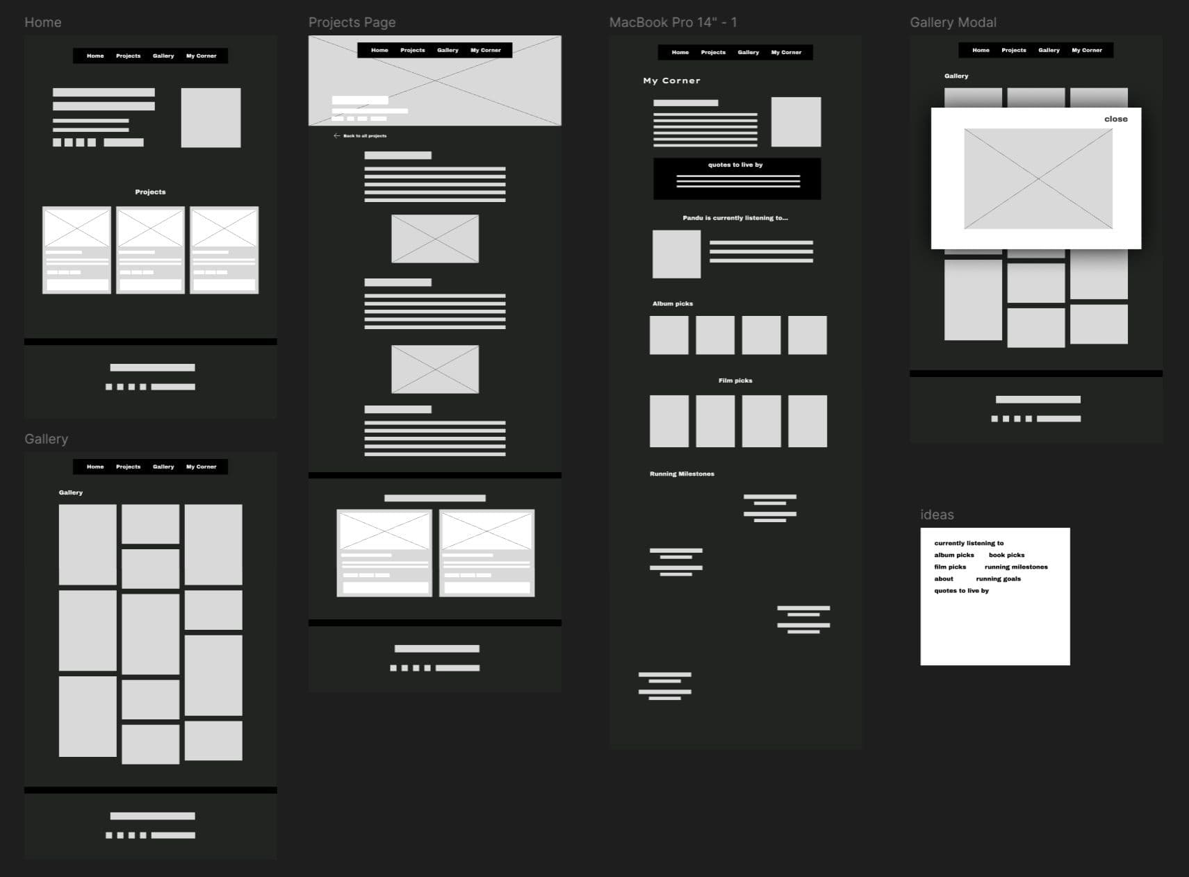 Wireframes of adrianuspandu.com